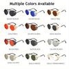 1 buc. Ochelari de soare rotunzi, steampunk, cu cadru metalic, moda retro bărbați, ochelari de soare rotunzi clasici, nuanțe de protecție, ochelari de soare