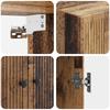 Wall Mounted Cabinet Reclaimed Wood Look 66 X 34.5 X 90 Cm Particleboard