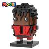 MOOXI Star Celebrity Series 172Pcs MOC Bricks Figures BrickHeadsed Building Blocks Kids Education Toys For Children Gift MOC7263