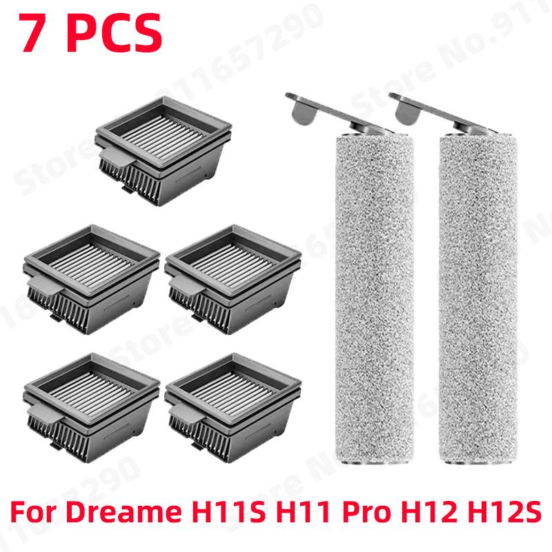 Washable Filter For Dreame H11S H11 Pro H12 MAX H12S Vacuum Cleaner Wet & Dry Spare Parts Roller Brush Replacement Accessories