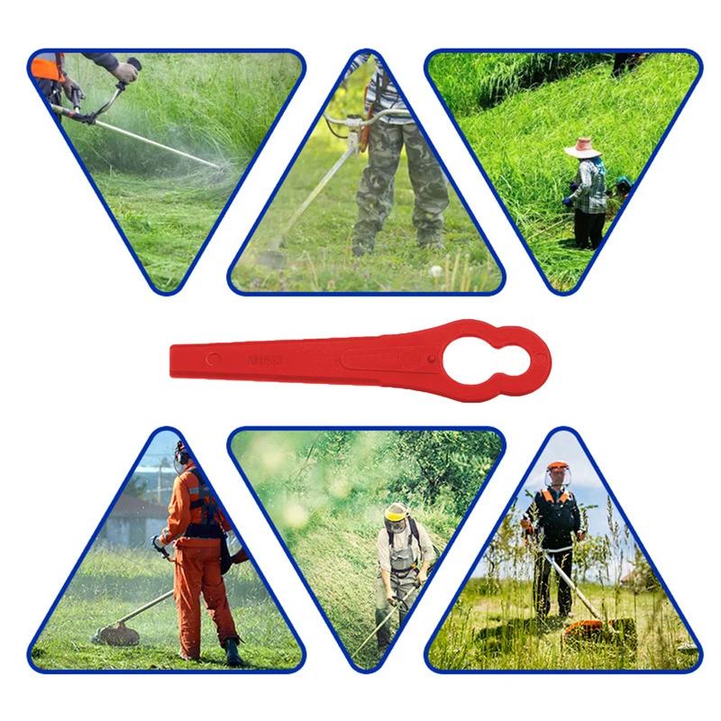 Brushcutter Grass Trimmer Replacement Blades 20/60/100/120PCS Plastic Set for Lawn Mower Garden Accessories
