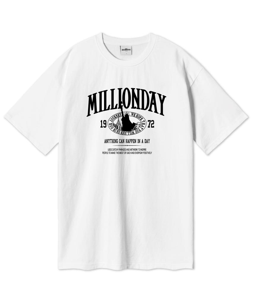 MILLION DAY Million Journey Oversized Short Sleeve T-Shirt