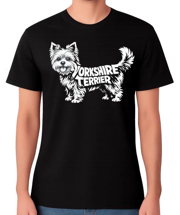 Yorkshire Terrier Dog Graphic T-Shirt Pet Lover Breed Art Unisex Tee 4XL