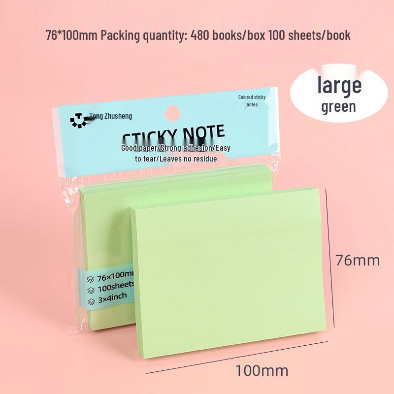 Colorful Sticky Notes: Strong Adhesive Tearable Memo Pads for Office & School