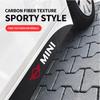 2pcs Car Door Side Skirt Car Body Decal Carbon Fiber Art Stickers For BMW Mini Cooper One S R53 R56 R60 F55 F56 Car Accessories
