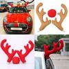 Festive Christmas Car Roof Decoration With Unique Deer Antlers Pvc And Cloth Material