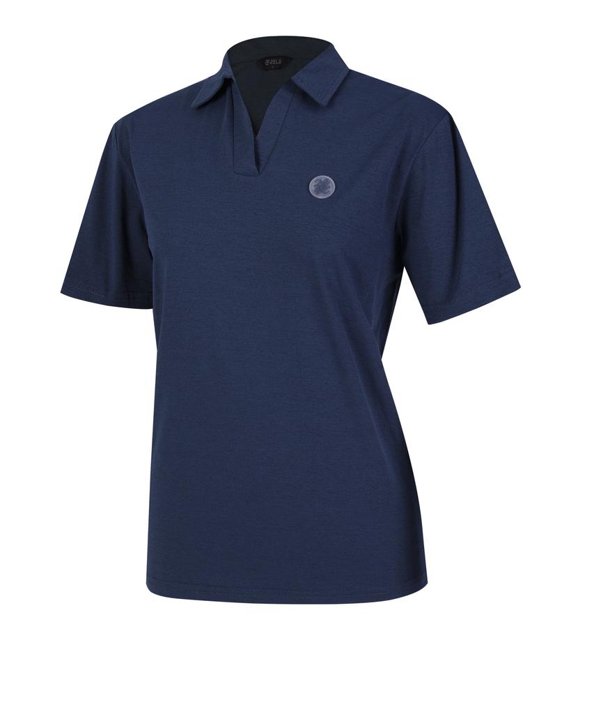 2ELA [2Pack] Women'S Prio Sorona Open Collar Short Sleeve Polo Shirt 5 Colors (Type B)