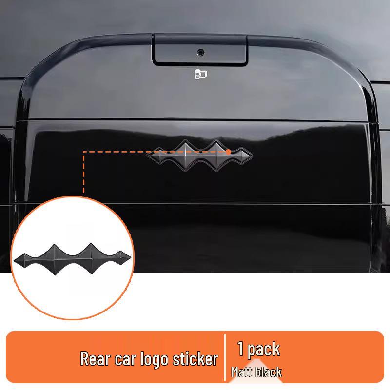 

Leopard Titanium 7 Car Emblem Decorative Blackened Grille & Rear Sticker