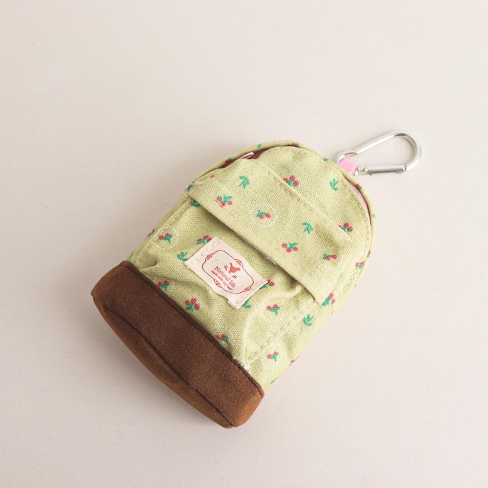 

Cotton Fabric Card Wallet Large-capacity Change Bag New Storage Bag Backpack Pendant
