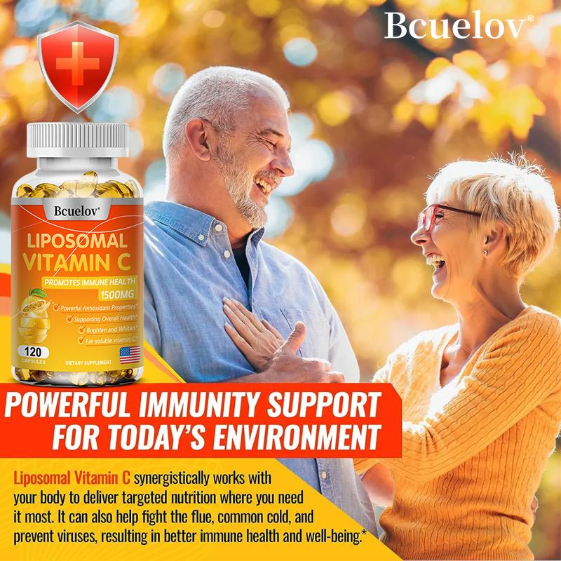 Liposomales Vitamin C 1500mg - Antioxidans mit hoher Absorption - 120 Kapseln