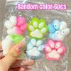 Hefengcl Mini Cat Paw Squishy 6/9Pcs Glitter Tpr Slow Rising Fidget Toy Stress Relief Sensory Squeeze Kids Birthday Party Gift