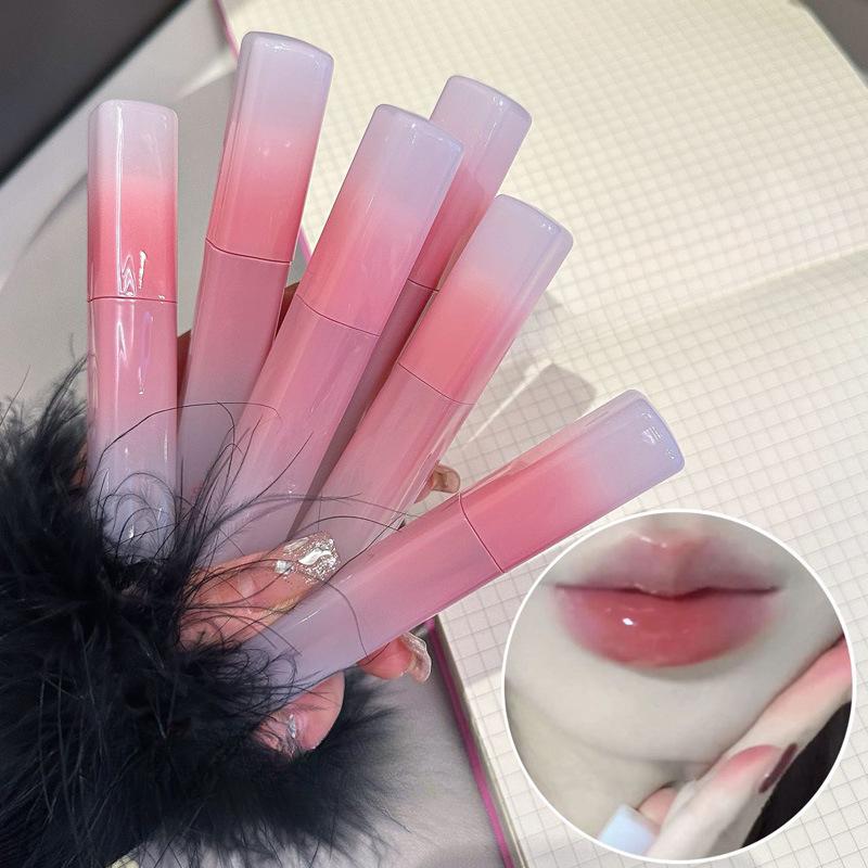 Lip Glaze, Mirror Water-gloss Glass Lipstick That Is Not Easy To Stick To the Cup, Appears Tender and Whitening, Makeup Lipstick