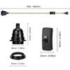 Vintage Hemp Rope LED Pendant Light Retro E27 Industrial EU/US Plug Droplight Holder Dining Room Cafe Kitchen Home Decor Lamps