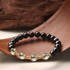 DJ Jewelry Natural Black Obsidian Green Phantom Quartz Bracelet Five-Shape Hydrating Natural Crystal Bracelet Women's Jewelry Gift
