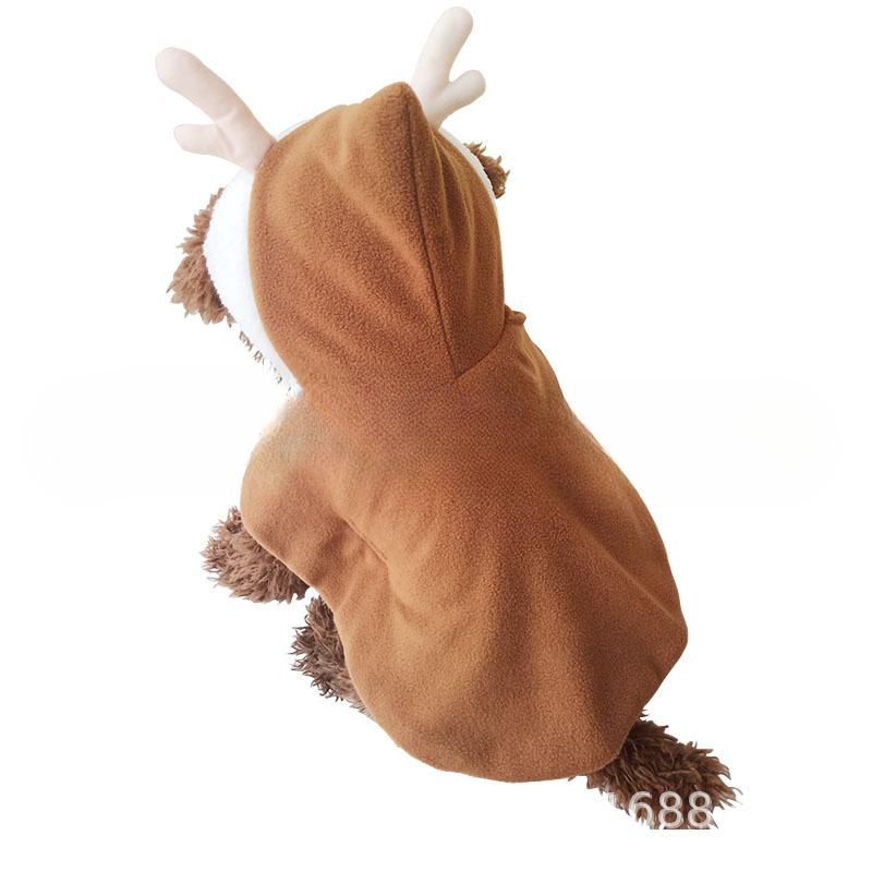 Pet Cat Christmas Reindeer Cape Autumn and Winter Dog Christmas Clothes Transform Into A Shawl