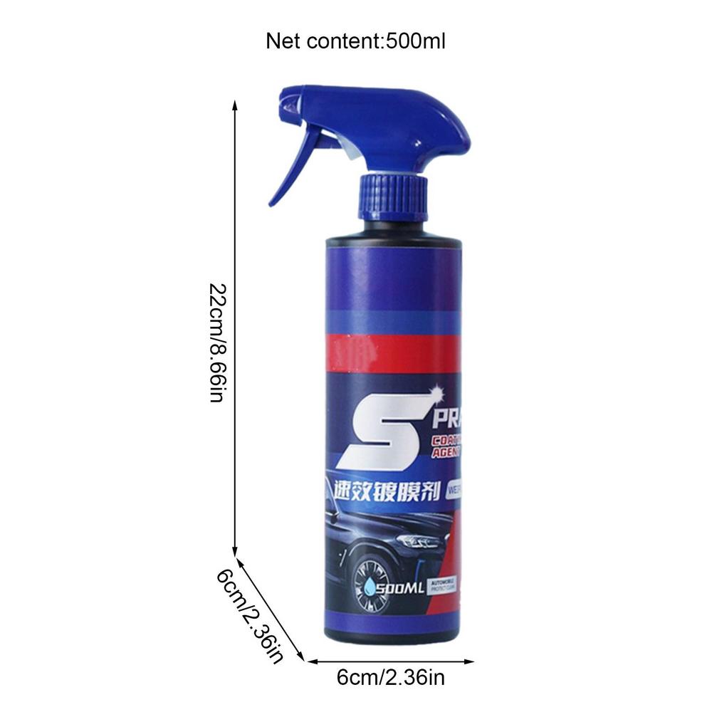 500ml Ceramic Car Coating Spray With Nozzle Quick Automotive Nano-coating Spray Wax Hydrophobic Polish Paint Cleaner