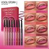 8pcs Lip Liner Pen Set Long-Lasting, Waterproof Sweatproof, Easy Coloring Non-fading Color Rendering Lip Gloss Set Beauty Makeup