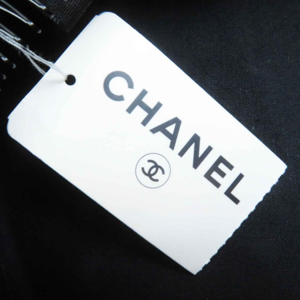 Excellent CHANEL hat With COCO Mark black mohair Women M Used
