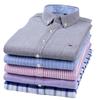 Herren Slim Fit Kurzarm Oxford Baumwolle Freizeit Hemd