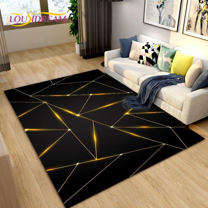 3D Abstract Geometric Visual Illusion Area Rug Large,Carpet Rug for Living Room Bedroom Sofa,Kitchen Doormat Non-slip Floor Mat