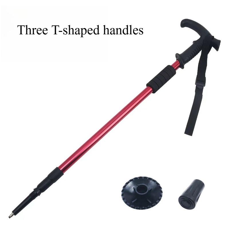 Outdoor Aluminum Alloy Telescopic Hiking Stick Professional Hiking and Walking Stick Travel Cane Equipment