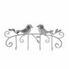 Decorative Hook with Bird Figures Silver Finish Coat Rack Vintage for Entryway