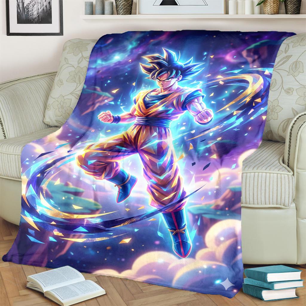 Dragon Ball! Print Warm Blanket Flannel Soft for Bedrooms, Sofas, Beds, Chairs, Picnics, Travel