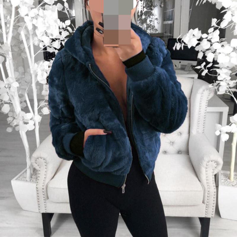 

Women s Hooded Plush Jacket 3XL