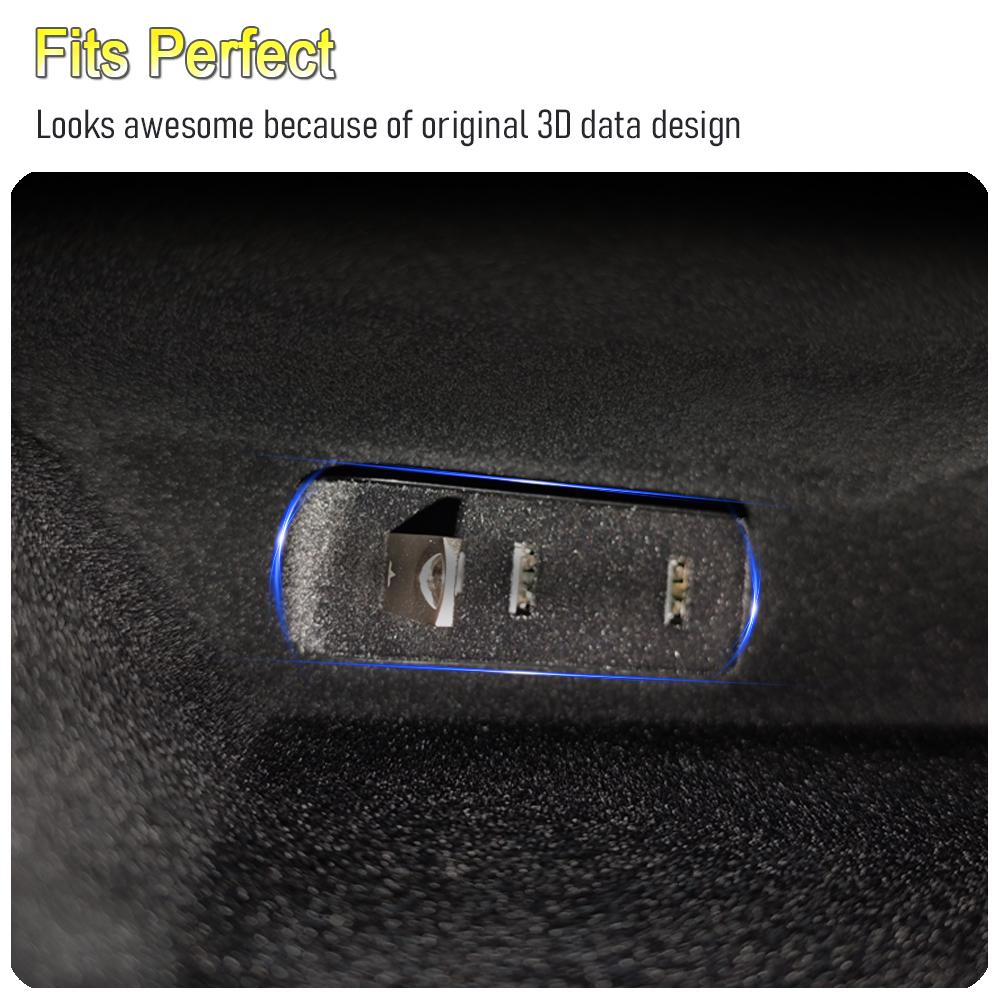 Glove Box Docking Station for Tesla Model 3 Y 3+ Y Juniper USB Hub Ports Car 4-in-1 USB Extender Charger Upgrade Data Transfer