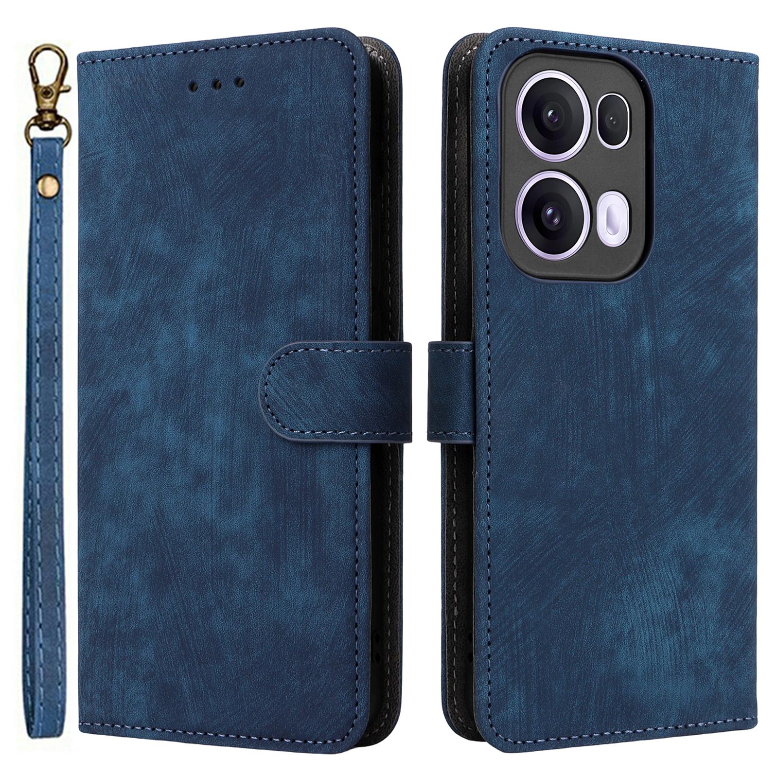 

Для Oppo Reno13 Pro 5G Чехол-кошелек с RFID-блокировкой, обложка из ПУ кожи, подставка, просмотр Blue