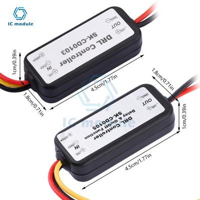 SK-CD0103/SK-CD0105 Contrôleur LED pour Voiture Lampe de Feux de Jour Interrupteur Marche/Arrêt Automatique Relais Contrôleur 12-18V pour Voiture