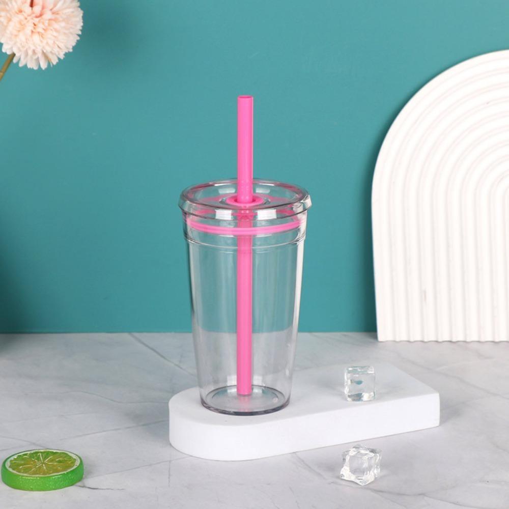 

450ml Straw Cup Reusable Drinking Cup Fashion Car Tumbler School