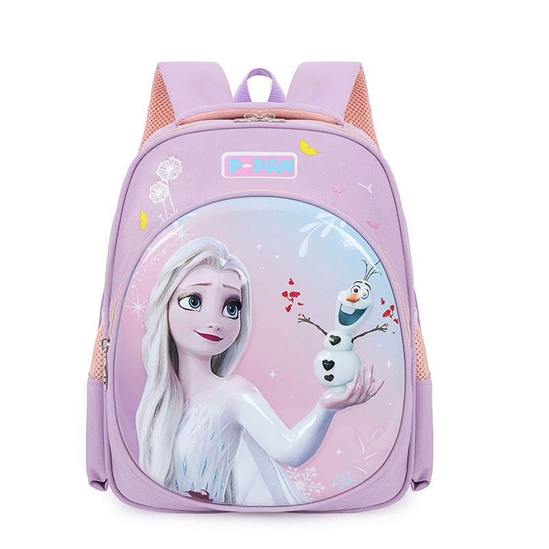 Charming 3d Cartoon Backpack For Kids Durable Nylon School Bag фиолетовый