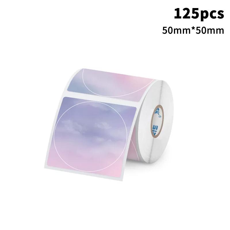 New Gradient Color Labels, Stickers, Self-adhesive DIY Graffiti Envelope Seal Stickers, Thermal Paper Labels