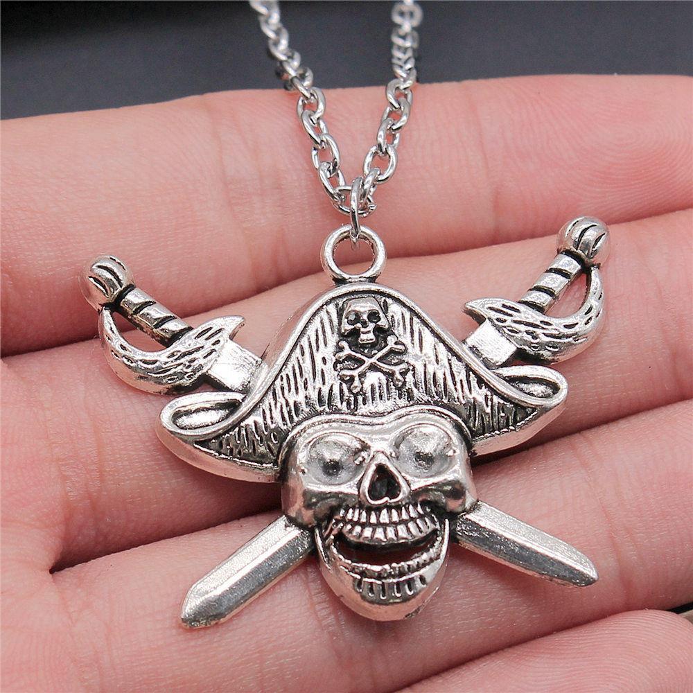 Eagles Gothic Skull Pendant Antique Bronze Metal Bridal Collar Necklace High Quality Statement Piece