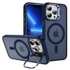 For iPhone 13 Pro Max Case PC+TPU+Metal Shell Compatible with MagSafe Kickstand Phone Cover