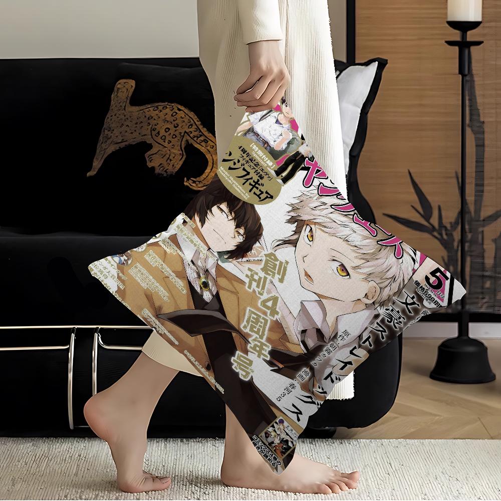 Anime Bungo Stray Dogs Pillowcase toon Gift Cushion Cover Bedroom Home Sofa Chair Seat Decor pillow case