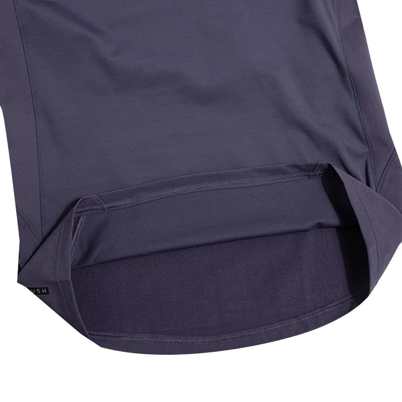 Under Armour Solid Color High Neck Sports Dopamine Yoga Training Compression Shirt Raglan Sleeve T-Shirt Men Tops Blue 1366059-558