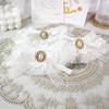 [KIMnyang_deng] White Chiffon Lace Ribbon Puppy, Cat Cape Photo Props