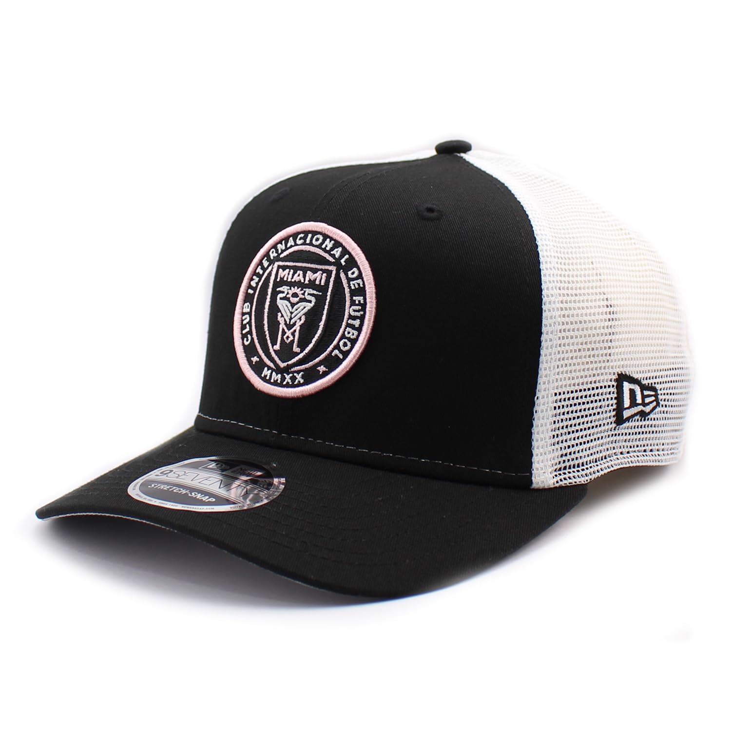 

New Era 9SEVENTY Stretch Snapback Inter Miami CF Messi Hat Cap, MLS, 970SS, Black, чёрный