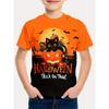 Children's Clothing Halloween Pumpkin Monster Graphic T-Shirt Boys Casual Short Sleeve Tee Halloween Gift for Kids Clothes 2-14Y