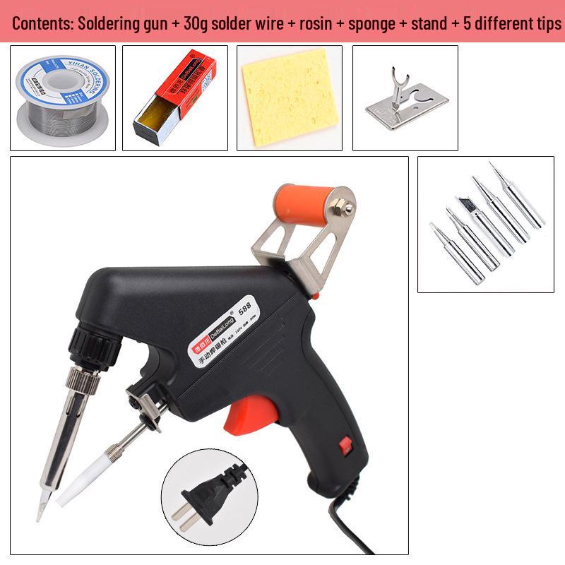 80W Constant Temp Electric Soldering Iron Set for Household Electrical Repair