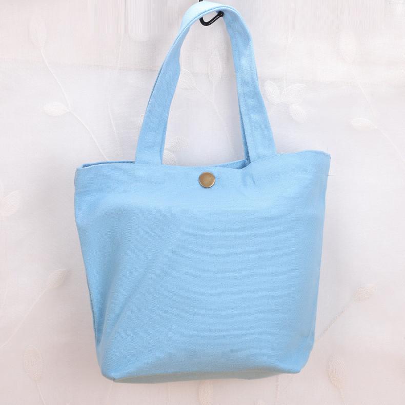 Canvas Portable Handheld Bag With Insulation For Travel And Lunch Use