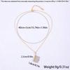 Titanium steel necklace girls love letter necklace can open book pendant new personality temperament necklace collarbone chain