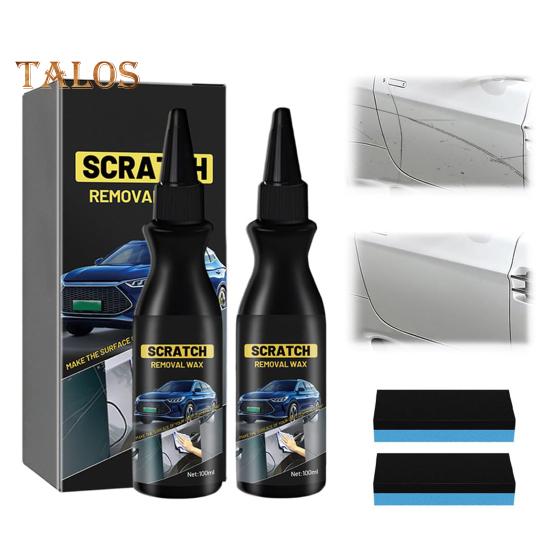 2/3 ks Pasta na opravu škrábanců s houbou 100 ml Profesionální sada na odstraňování škrábanců pro vozidla Leštící vosk na hluboké škrábance