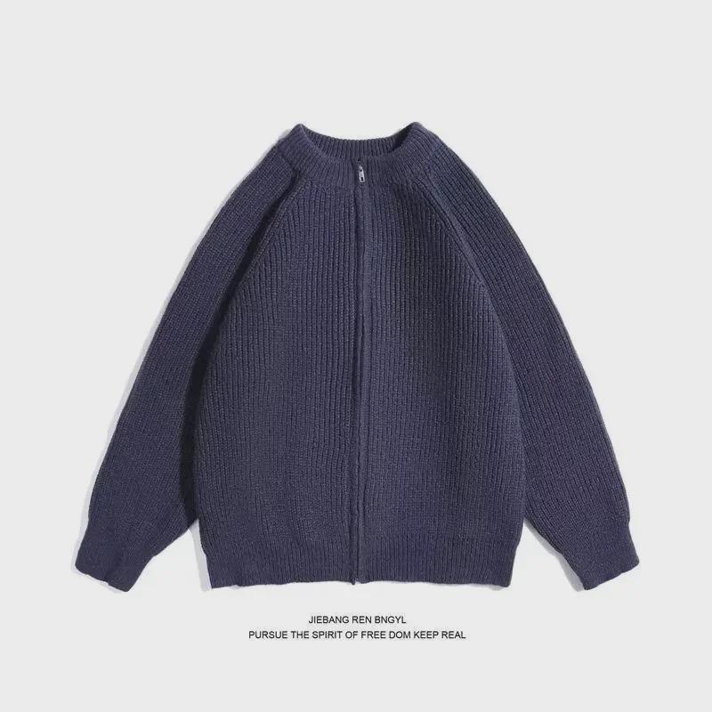 2024 Autumn/Winter Women's French Casual Loose Round Neck Knitted Cardigan Jacket