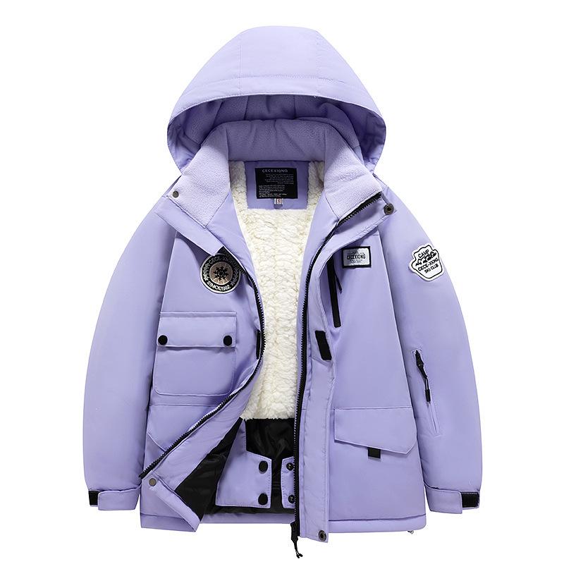 Children's Winter Ski Suit Set: Thick Jacket & Pants for Kids, Boys, and Girls