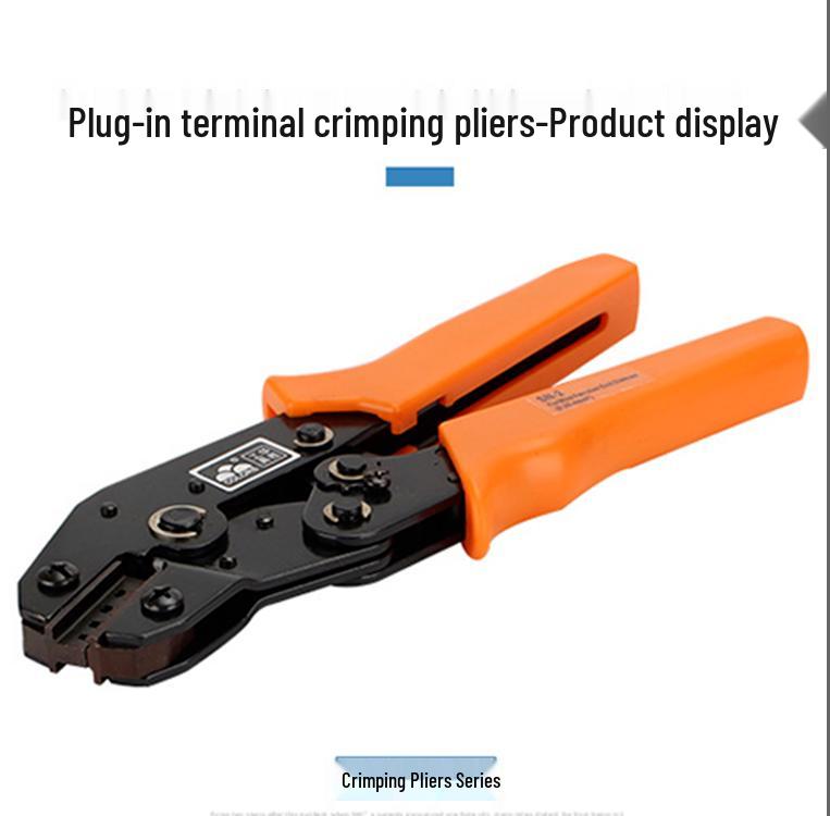 Ratcheting Crimping Pliers for JST, SM, Dupont, 5557 Pins, and Spring Cold-Pressed Terminals