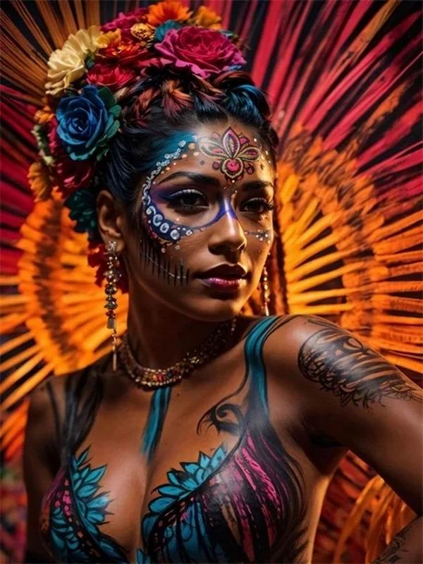 Diamantová malba Nová kolekce 2024 African Woman Diy Plně Čtvercový kulatý vrták Kamínkové vyšívání Fantasy Girl Mozaika Sady křížkového stehu