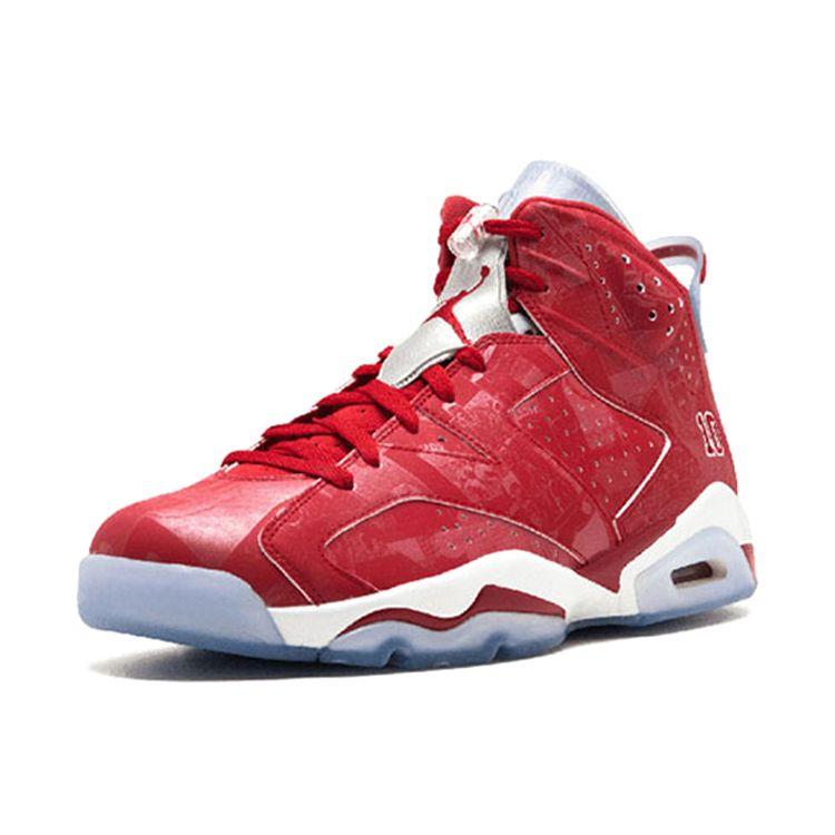 Air Jordan 6 Retro Slam Dunk Unisex-Sneakers Rot Varsity-Rot Varsity-Rot-Weiß 717302-600